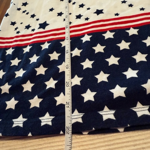 Allison Daley Red and Blue Boxy Short Sleeve Tee - Picture 4 of 8